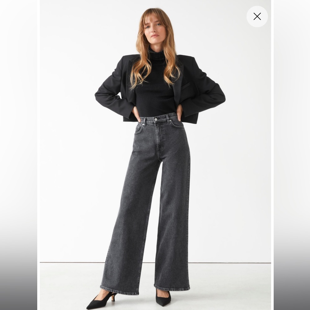 & other stories Treasure Cut Jean in gray